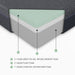 Burnham-11" Green Tea Gel-Infused Memory Foam Mattress Display Cube image