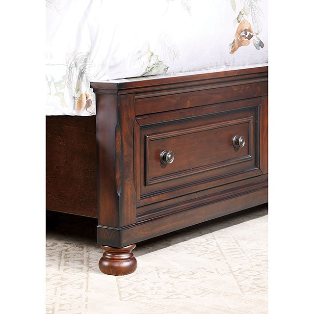 Wells Queen Bed Chrome