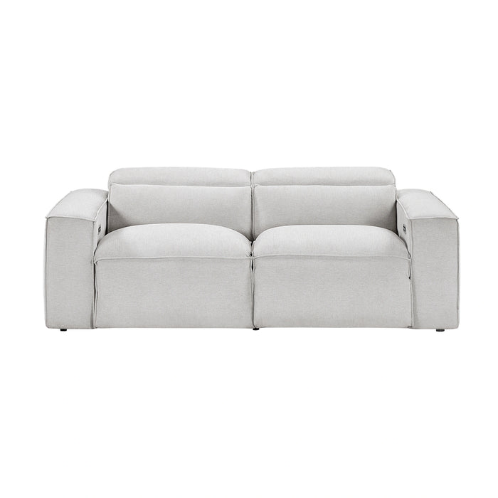 Phoebe-(2)Power Double Reclining Love Seat with Power Headrests image