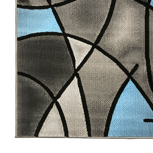 Sivas Area Rug Black & Blue