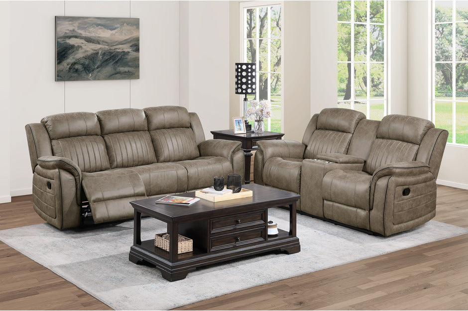 2-Piece Reclining Sofa & Loveseat ( 4 recliners total)