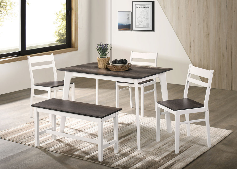 DEBBIE 5 Pc. Dining Table Set w/ Bench image