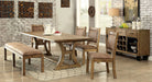 GIANNA 6 Pc. Dining Table Set w/ Bench image