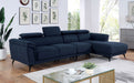 NAPANEE Sectional w/ Armless Chair, Navy image