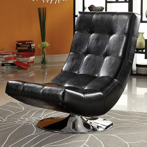 Trinidad Black Swivel Accent Chair image