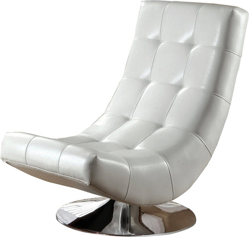Trinidad White Swivel Accent Chair image