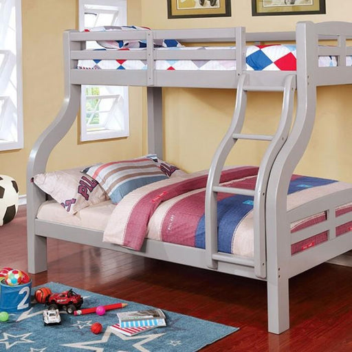 SOLPINE Gray Twin/Full Bunk Bed image