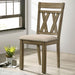 TEMPLEMORE Side Chair (2/CTN), Light Brown/Beige image